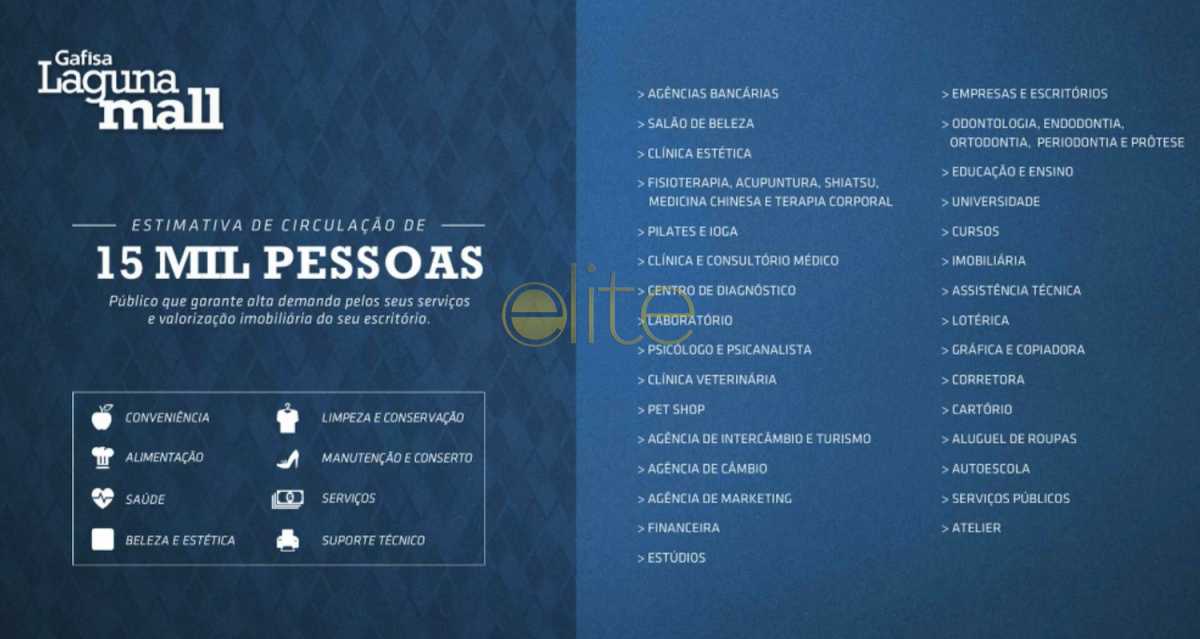 Conheça LAGUNA MALL - SERVICOS do imóvel - Sala Comercial À Venda no Condomínio Laguna Mall - Barra da Tijuca - Rio de Janeiro - RJ - EBSL00013 - 3 LAGUNA MALL - SERVICOS - Sala Comercial À Venda no Condomínio Laguna Mall - Barra da Tijuca - Rio de Janeiro - RJ - EBSL00013 - 3