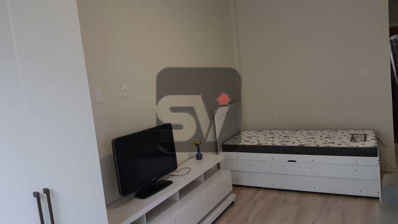 Conheça Sala/quarto do imóvel - Mobiliado. Reformado. Copacabana. Conjugado - SVKI00016 - 5 Sala/quarto - Mobiliado. Reformado. Copacabana. Conjugado - SVKI00016 - 5