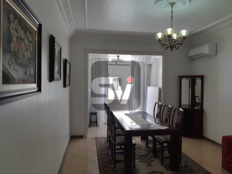 Conheça Sala de Jantar do imóvel - Apartamento mobiliado de 3 quartos, esquina com Av. Atlântica - SVAP30025 - 5 Sala de Jantar - Apartamento mobiliado de 3 quartos, esquina com Av. Atlântica - SVAP30025 - 5