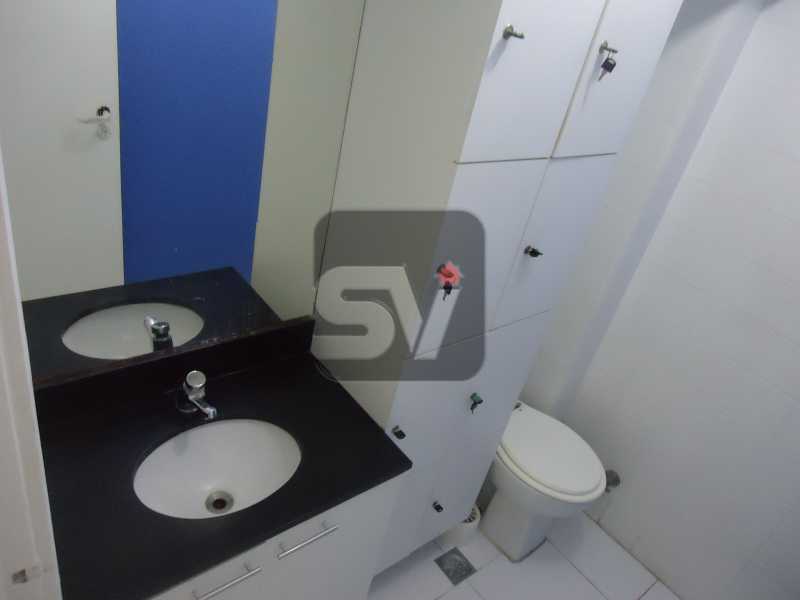 Conheça Banheiro social do imóvel - Sala Comercial Rio de Janeiro, zona sul,Copacabana, RJ Para Alugar, 40m² - SVSL00005 - 9 Banheiro social - Sala Comercial Rio de Janeiro, zona sul,Copacabana, RJ Para Alugar, 40m² - SVSL00005 - 9