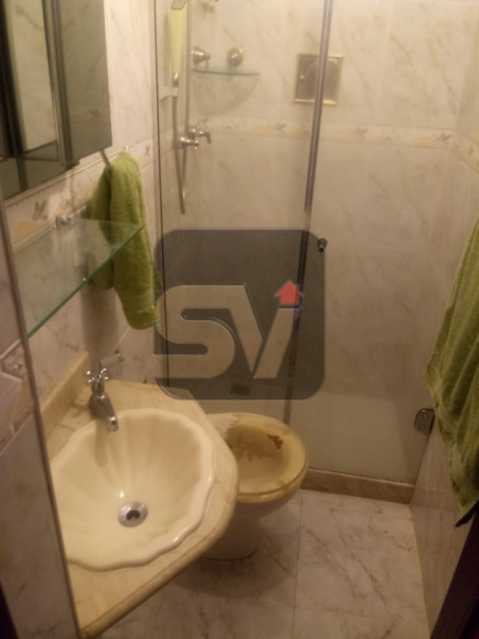 Conheça Banheiro de serviço do imóvel - 3 Quartos. Botafogo. Vaga do Condomínio. Vista Livre - SVAP30051 - 11 Banheiro de serviço - 11