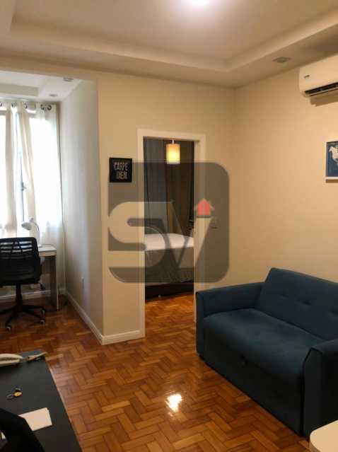 Conheça Sala do imóvel - Mobiliado. Reformado. Quarto e sala. Flamengo. Fundos. Silencioso. - SVAP10053 - 1 Sala - Mobiliado. Reformado. Quarto e sala. Flamengo. Fundos. Silencioso. - SVAP10053 - 1