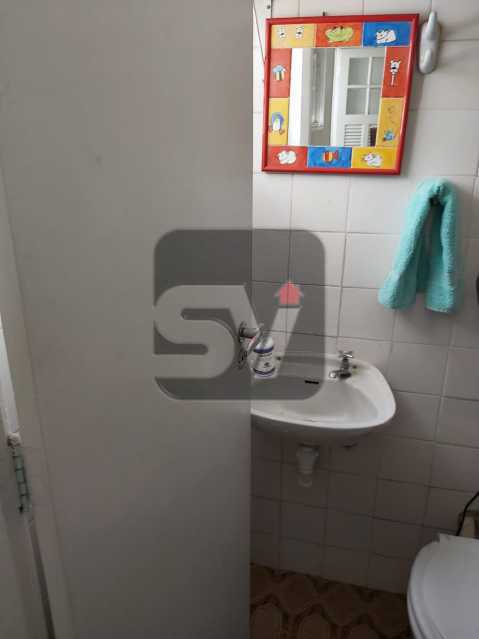 Conheça Banheiro de serviço do imóvel - Rua nobre. Quarto e sala. 60 m². Vaga na escritura. Flamengo. Varanda - SVAP10055 - 21 Banheiro de serviço - Rua nobre. Quarto e sala. 60 m². Vaga na escritura. Flamengo. Varanda - SVAP10055 - 21