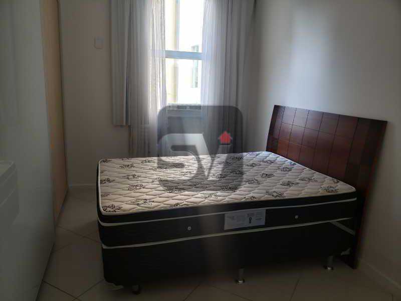 Conheça Quarto 2 do imóvel - Mobiliado. Reformado. 2 quartos. Botafogo. Vista. Varanda. - SVAP20108 - 17 Quarto 2 - Mobiliado. Reformado. 2 quartos. Botafogo. Vista. Varanda. - SVAP20108 - 17