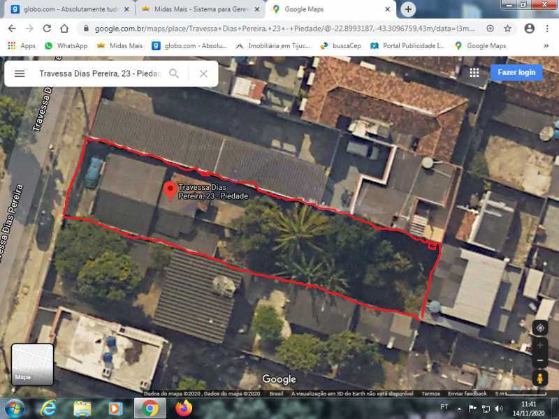 Conheça google maps do imóvel - Vendo terreno na Piedade. - WCTR00001 - 3 google maps - Vendo terreno na Piedade. - WCTR00001 - 3