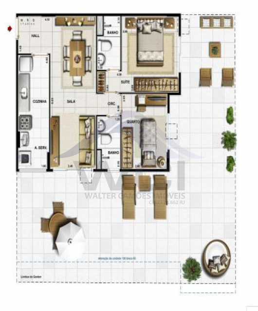 planta - Apartamento à venda Rua Torres Homem,Vila Isabel, Rio de Janeiro - R$ 549.780 - WCAP20736 - 4
