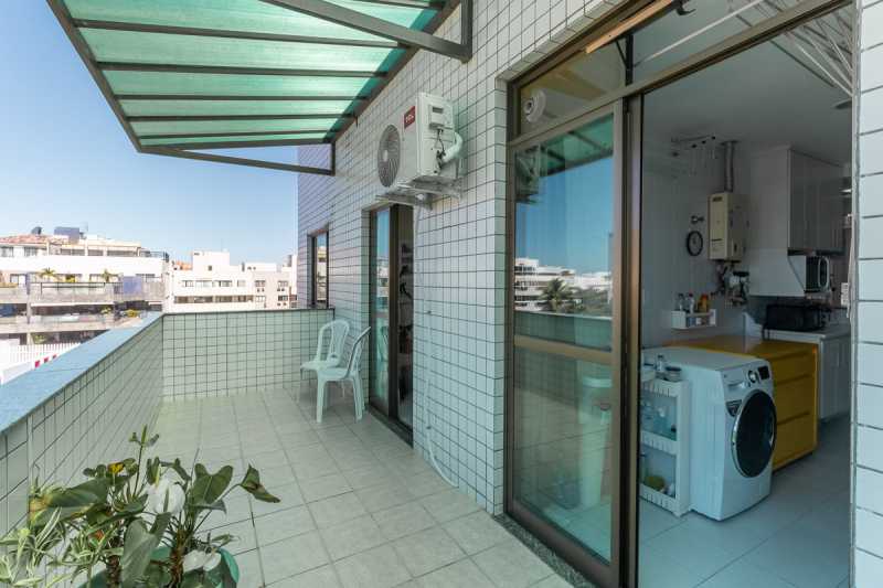 Conheça 07. 1ºar - Varanda do Quarto do imóvel - Cobertura Duplex no Recreio 209m² com 3 quartos sendo 2 suítes, 2 vagas de garagem - RECO30025 - 15 07. 1ºar - Varanda do Quarto - Cobertura Duplex no Recreio 209m² com 3 quartos sendo 2 suítes, 2 vagas de garagem - RECO30025 - 15