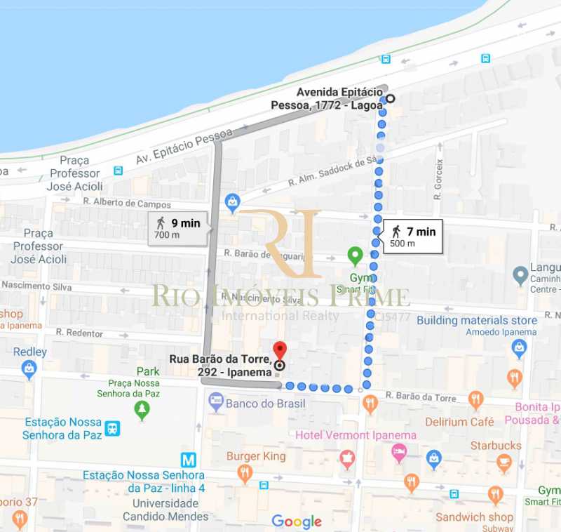Conheça DISTÂNCIA LAGOA do empreendimento - Fachada - Ipanema Pax Flat - 38 - 11 DISTÂNCIA LAGOA - Fachada - Ipanema Pax Flat - 38 - 11