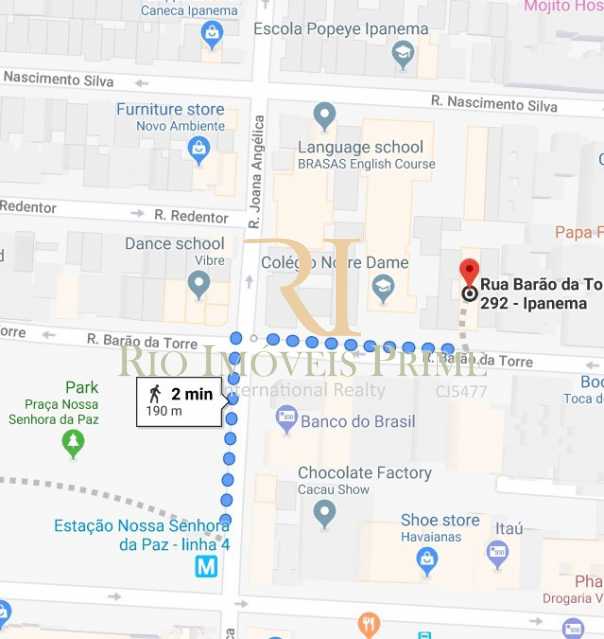 Conheça DISTÂNCIA METRO do empreendimento - Fachada - Ipanema Pax Flat - 38 - 9 DISTÂNCIA METRO - Fachada - Ipanema Pax Flat - 38 - 9