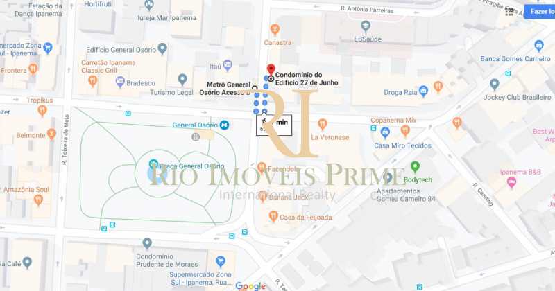 Conheça DISTANCIA METRO do imóvel - Apartamento para alugar Rua Jangadeiros,Ipanema, Rio de Janeiro - R$ 3.600 - RPAP10043 - 21 DISTANCIA METRO - Apartamento para alugar Rua Jangadeiros,Ipanema, Rio de Janeiro - R$ 3.600 - RPAP10043 - 21