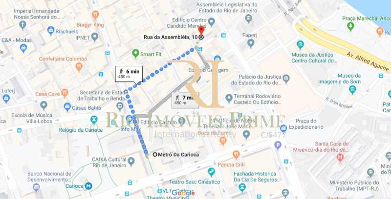 Conheça DISTANCIA METRO do imóvel - Sala Comercial 175m² para venda e aluguel Rua da Assembléia,Centro, Rio de Janeiro - R$ 1.342.000 - RPSL00009 - 18 DISTANCIA METRO - Sala Comercial 175m² para venda e aluguel Rua da Assembléia,Centro, Rio de Janeiro - R$ 1.342.000 - RPSL00009 - 18