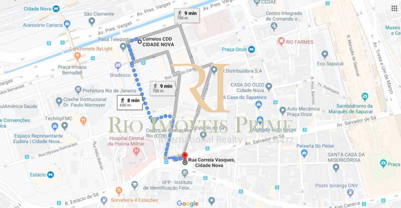 Conheça DISTANCIA CORREIOS do imóvel - Prédio 196m² para venda e aluguel Rua Correia Vasques,Cidade Nova, Rio de Janeiro - R$ 799.999 - RPPR20001 - 26 DISTANCIA CORREIOS - Prédio 196m² para venda e aluguel Rua Correia Vasques,Cidade Nova, Rio de Janeiro - R$ 799.999 - RPPR20001 - 26