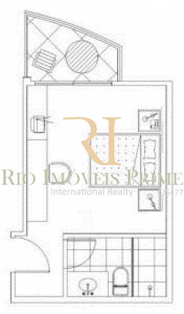 Conheça PLANTA SUITE do imóvel - Flat 1 quarto para alugar Barra da Tijuca, Rio de Janeiro - R$ 2.300 - RPFL10088 - 13 PLANTA SUITE - Flat 1 quarto para alugar Barra da Tijuca, Rio de Janeiro - R$ 2.300 - RPFL10088 - 13