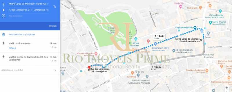 Conheça DISTÂNCIA PALAZZO DO METRÔ do imóvel - Flat 1 quarto à venda Laranjeiras, Rio de Janeiro - R$ 580.000 - RPFL10091 - 14 DISTÂNCIA PALAZZO DO METRÔ - Flat 1 quarto à venda Laranjeiras, Rio de Janeiro - R$ 580.000 - RPFL10091 - 14