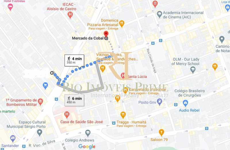 Conheça DISTANCIA COBAL do imóvel - Apartamento à venda Rua João Afonso,Humaitá, Rio de Janeiro - R$ 1.090.000 - RPAP20210 - 24 DISTANCIA COBAL - Apartamento à venda Rua João Afonso,Humaitá, Rio de Janeiro - R$ 1.090.000 - RPAP20210 - 24