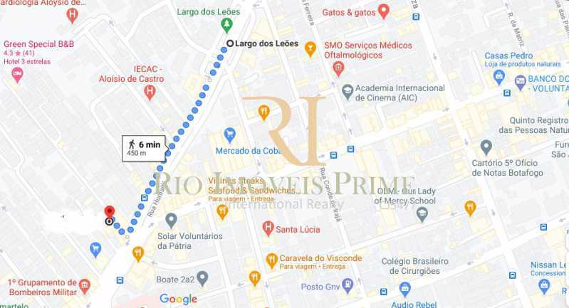 Conheça DISTANCIA LARGO DOS LEÕES do imóvel - Apartamento à venda Rua João Afonso,Humaitá, Rio de Janeiro - R$ 1.090.000 - RPAP20210 - 25 DISTANCIA LARGO DOS LEÕES - Apartamento à venda Rua João Afonso,Humaitá, Rio de Janeiro - R$ 1.090.000 - RPAP20210 - 25