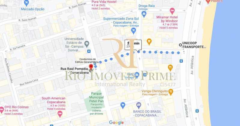 Conheça DISTÂNCIA PRAIA do imóvel - Apartamento à venda Rua Raul Pompéia,Copacabana, Rio de Janeiro - R$ 1.599.990 - RPAP30148 - 19 DISTÂNCIA PRAIA - Apartamento à venda Rua Raul Pompéia,Copacabana, Rio de Janeiro - R$ 1.599.990 - RPAP30148 - 19