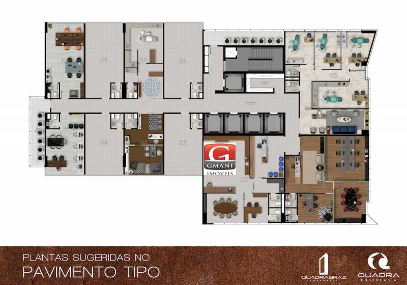 Conheça PAVIMENTOTIPOS do imóvel - QUADRABRAZ CORPORATE. - MAPR00001 - 18 PAVIMENTOTIPOS - QUADRABRAZ CORPORATE. - MAPR00001 - 18