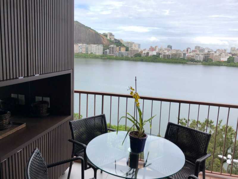 varanda mesa2. - Apartamento 2 quartos, 84m ,Lagoa Rodrigo de Freitas - RFAP20030 - 6