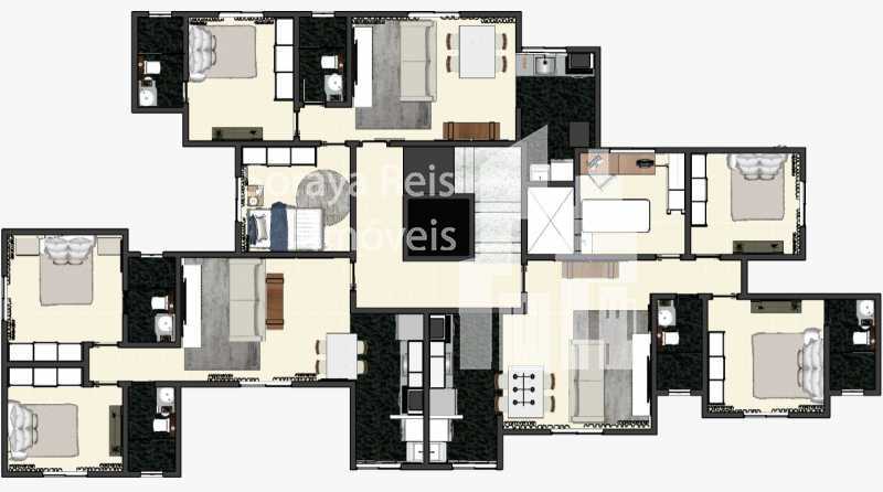2 - Apartamento com Área Privativa 3 quartos à venda Palmeiras, Belo Horizonte - R$ 359.900 - 377 - 6