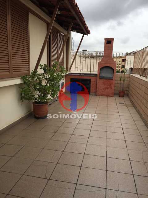 terraço com churrasquira - Cobertura 4 quartos à venda Tijuca, Rio de Janeiro - R$ 950.000 - TJCO40022 - 21