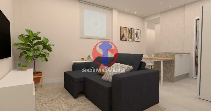 Sala/Cozinha - Apartamento 2 quartos à venda Botafogo, Rio de Janeiro - R$ 499.000 - TJAP21765 - 5