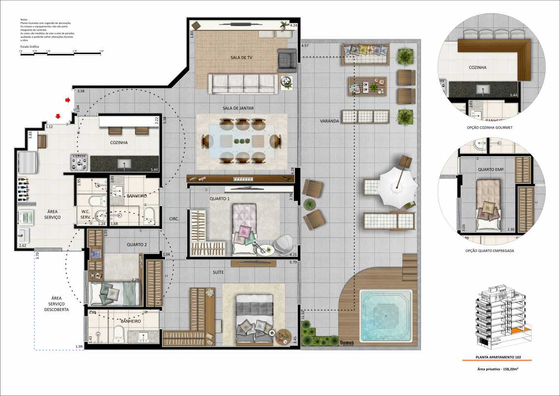 Conheça PLANTA 2 do empreendimento - Fachada - Caravelle Residences - 123 - 13 PLANTA 2 - Fachada - Caravelle Residences - 123 - 13