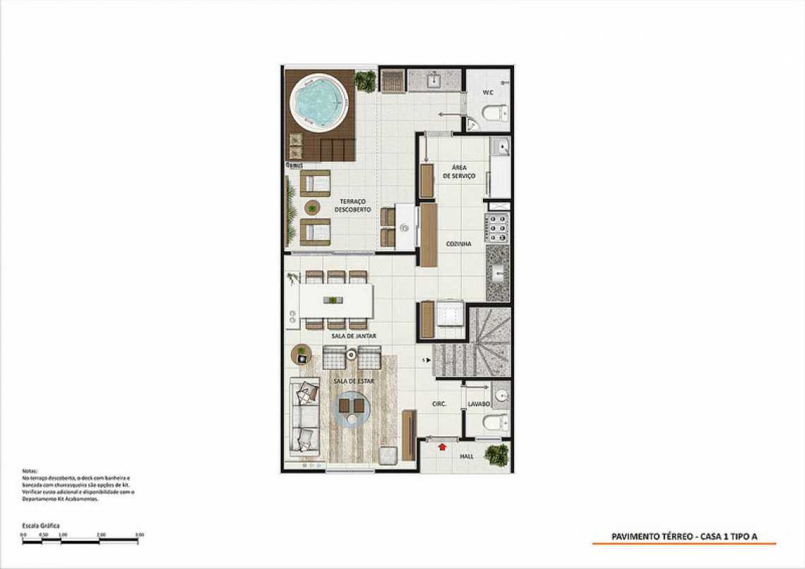 Conheça PAV TÉRREO CASA 1 TIPO A do empreendimento - Fachada - Magic Garden Houses - 148 - 22 PAV TÉRREO CASA 1 TIPO A - Fachada - Magic Garden Houses - 148 - 22