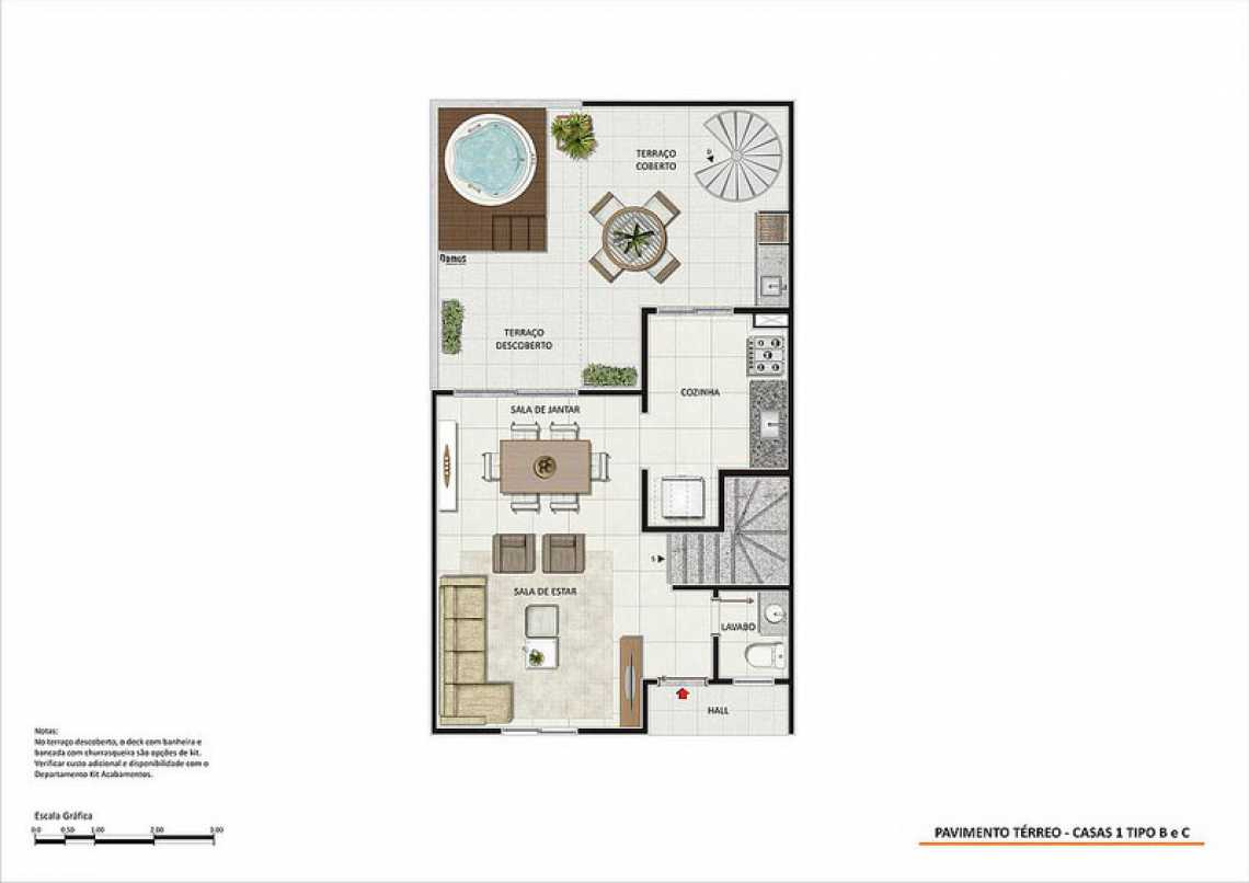Conheça PAV TÉRREO CASAS 1 TIPO B E C do empreendimento - Fachada - Magic Garden Houses - 148 - 23 PAV TÉRREO CASAS 1 TIPO B E C - Fachada - Magic Garden Houses - 148 - 23