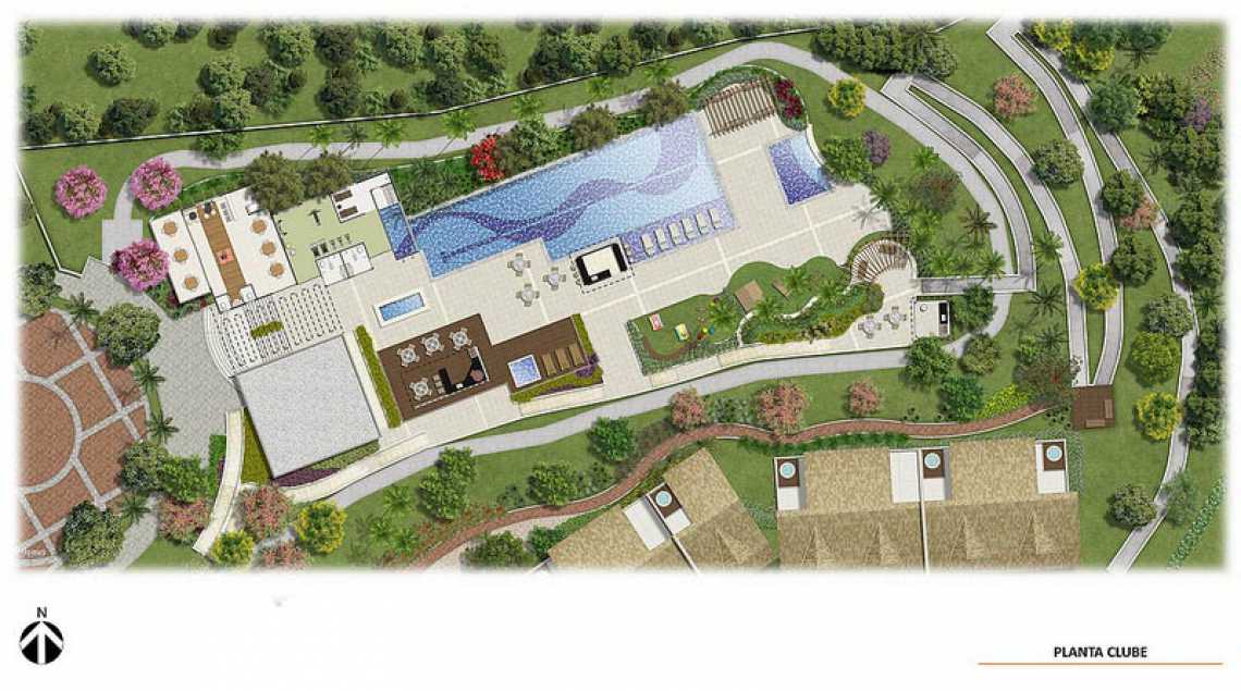 Conheça PLANTA CLUBE do empreendimento - Fachada - Magic Garden Houses - 148 - 24 PLANTA CLUBE - Fachada - Magic Garden Houses - 148 - 24