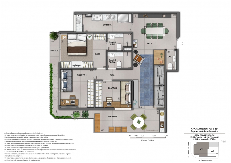 Conheça APARTAMENTOS TIPO 3 QUARTOS CO do empreendimento - Fachada - BARTÔ 144 - 226 - 20 APARTAMENTOS TIPO 3 QUARTOS CO - Fachada - BARTÔ 144 - 226 - 20