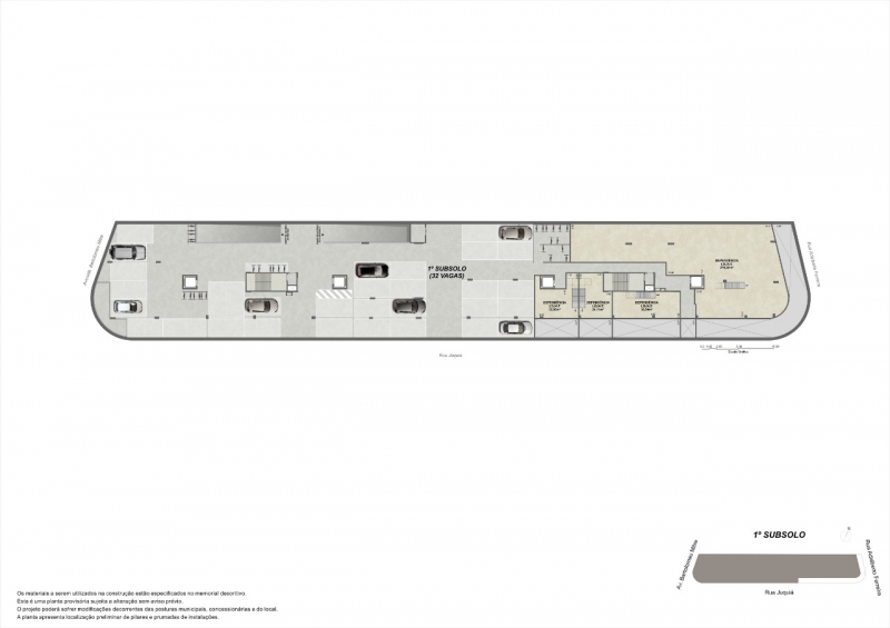 Conheça Planta_1o-Subsolo. do empreendimento - Fachada - Essência - 235 - 6 Planta_1o-Subsolo. - Fachada - Essência - 235 - 6
