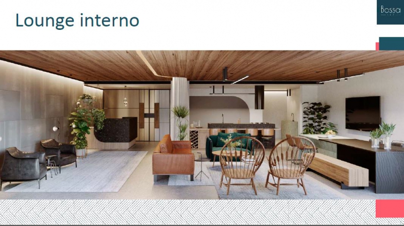 Conheça Lounge interno do empreendimento - Fachada - Bossa 107 - 262 - 4 Lounge interno - Fachada - Bossa 107 - 262 - 4