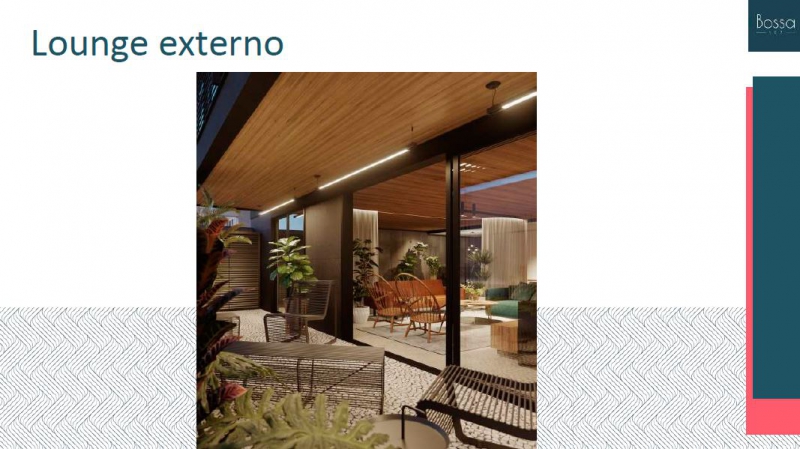 Conheça Lounge externo do empreendimento - Fachada - Bossa 107 - 262 - 5 Lounge externo - Fachada - Bossa 107 - 262 - 5