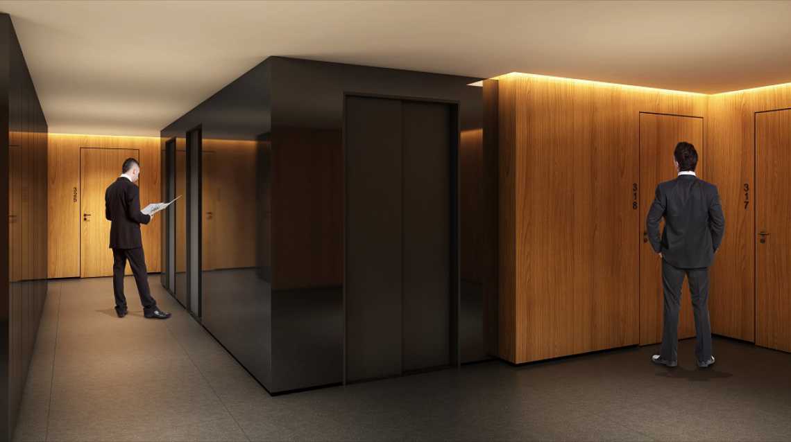 Conheça HALL SOCIAL do empreendimento - Fachada - Pulse Offices - 55 - 4 HALL SOCIAL - Fachada - Pulse Offices - 55 - 4