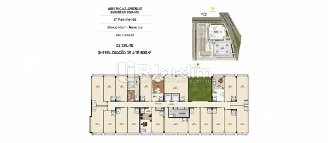Conheça PLANTA ALA CANADA 2 PAV do imóvel - Sala comercial À venda, Barra da Tijuca, Rio de Janeiro RJ - SA0003 - 14 PLANTA ALA CANADA 2 PAV - Sala comercial À venda, Barra da Tijuca, Rio de Janeiro RJ - SA0003 - 14