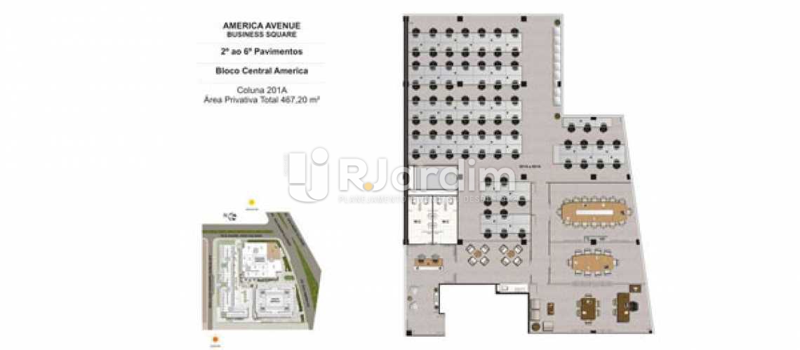 Conheça PLANTA CENTRAL AMERICAS 1 do imóvel - Sala comercial À venda, Barra da Tijuca, Rio de Janeiro RJ - SA0003 - 19 PLANTA CENTRAL AMERICAS 1 - Sala comercial À venda, Barra da Tijuca, Rio de Janeiro RJ - SA0003 - 19