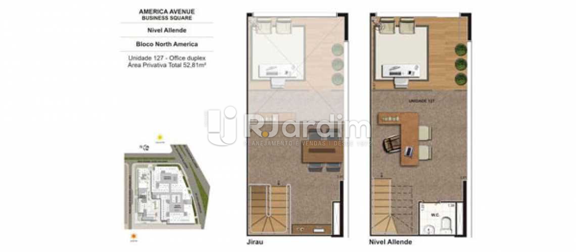 Conheça PLANTA NORTH AMERICA 1 do imóvel - Sala comercial À venda, Barra da Tijuca, Rio de Janeiro RJ - SA0003 - 22 PLANTA NORTH AMERICA 1 - Sala comercial À venda, Barra da Tijuca, Rio de Janeiro RJ - SA0003 - 22