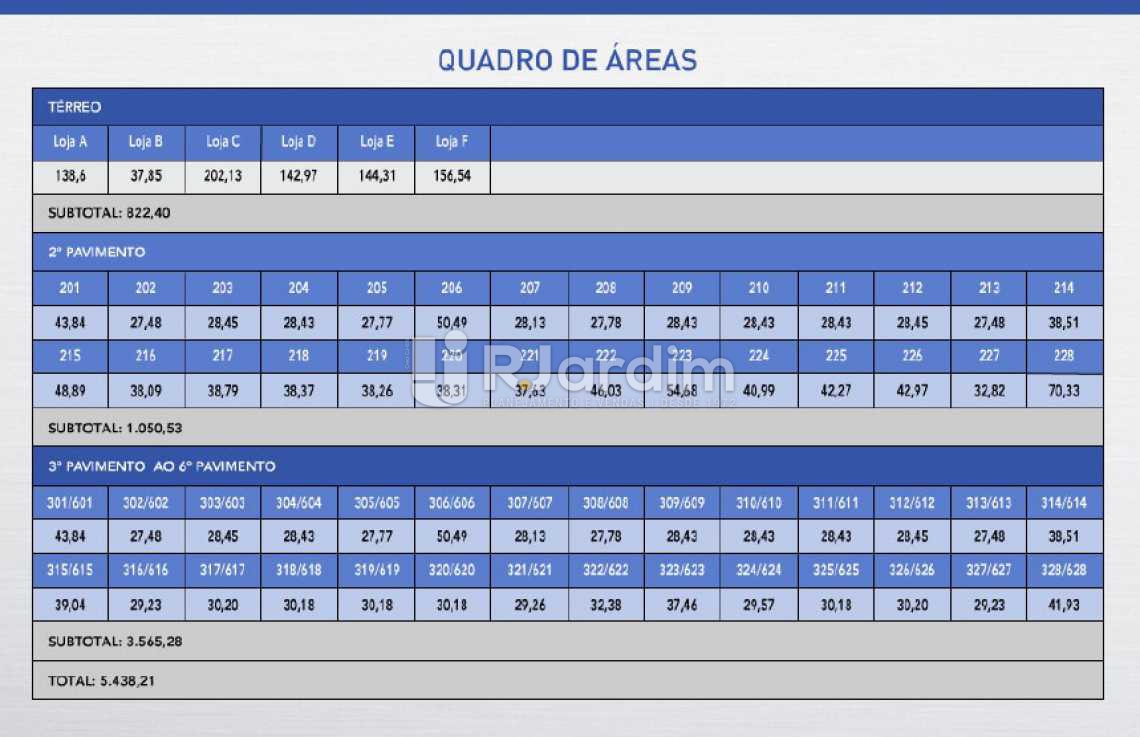 Conheça AREAS do imóvel - Sala comercial À venda, Centro, Rio de Janeiro - SA0010 - 20 AREAS - Sala comercial À venda, Centro, Rio de Janeiro - SA0010 - 20