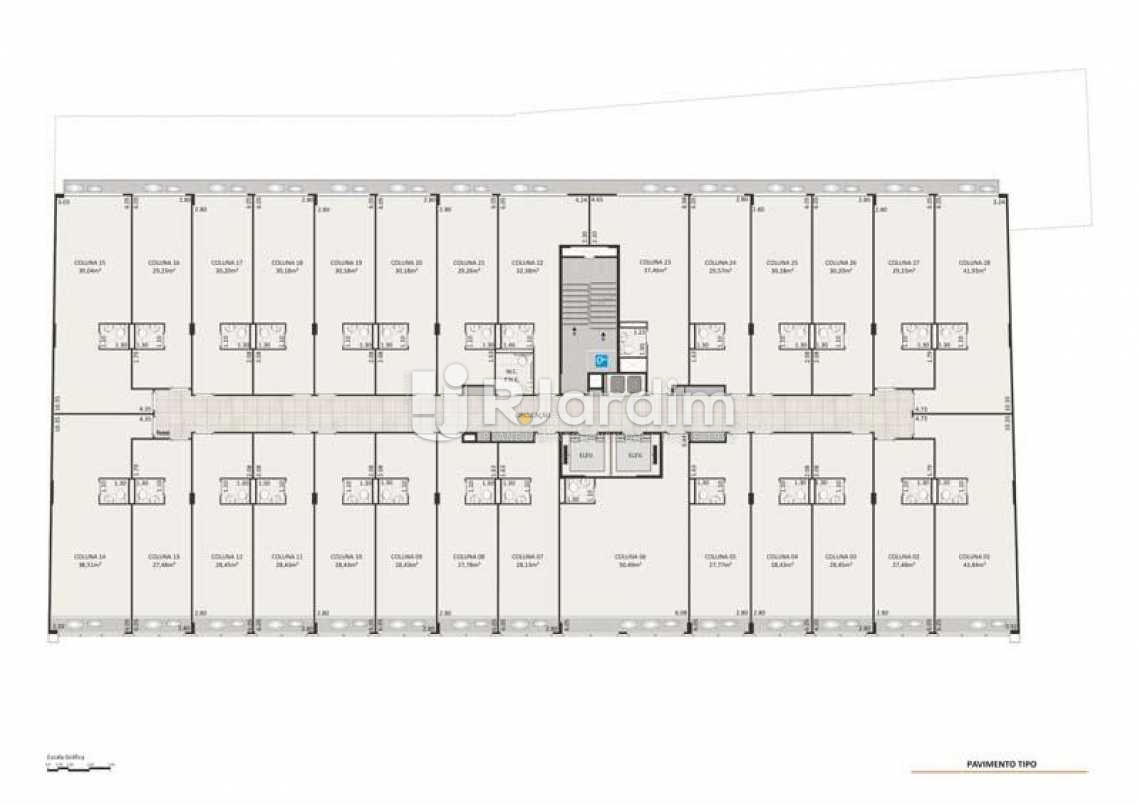 Conheça SALAS 3º AO 6º PAVIMENTO do imóvel - Sala comercial À venda, Centro, Rio de Janeiro - SA0010 - 17 SALAS 3º AO 6º PAVIMENTO - Sala comercial À venda, Centro, Rio de Janeiro - SA0010 - 17