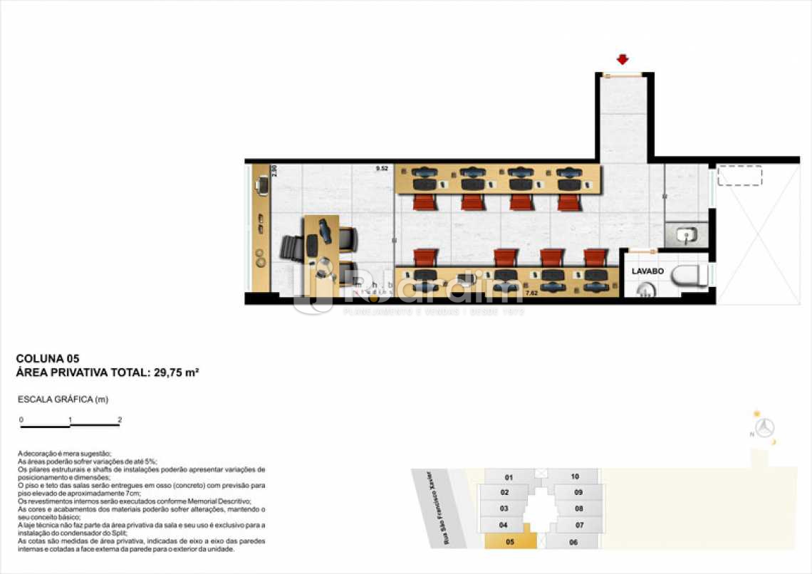 Conheça COLUNA 05 do imóvel - Sala Comercial À VENDA, Tijuca, Rio de Janeiro, RJ - LASL00004 - 15 COLUNA 05 - Sala Comercial À VENDA, Tijuca, Rio de Janeiro, RJ - LASL00004 - 15