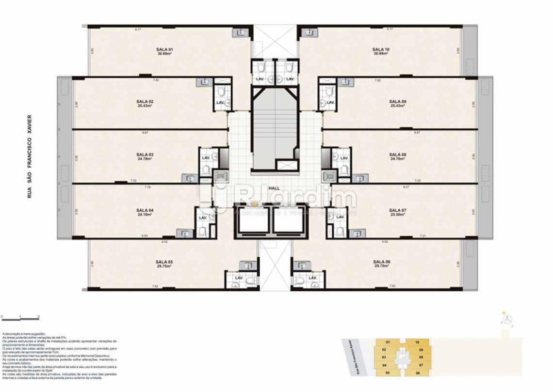 Conheça PAVIMENTO TIPO do imóvel - Sala Comercial À VENDA, Tijuca, Rio de Janeiro, RJ - LASL00004 - 19 PAVIMENTO TIPO - Sala Comercial À VENDA, Tijuca, Rio de Janeiro, RJ - LASL00004 - 19