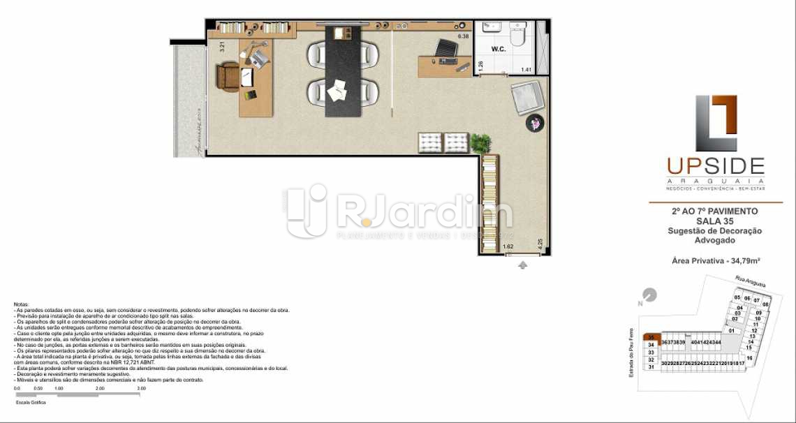 Conheça PLANTA-SALA-35-ADVOGADO do imóvel - Sala Comercial À VENDA, Freguesia (Jacarepaguá), Rio de Janeiro, RJ - LASL00007 - 24 PLANTA-SALA-35-ADVOGADO - Sala Comercial À VENDA, Freguesia (Jacarepaguá), Rio de Janeiro, RJ - LASL00007 - 24