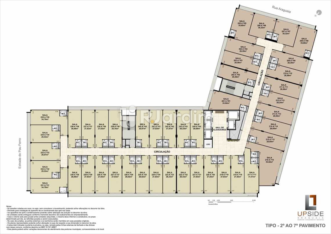 Conheça PLANTA-TIPO-SECO do imóvel - Sala Comercial À VENDA, Freguesia (Jacarepaguá), Rio de Janeiro, RJ - LASL00007 - 29 PLANTA-TIPO-SECO - Sala Comercial À VENDA, Freguesia (Jacarepaguá), Rio de Janeiro, RJ - LASL00007 - 29