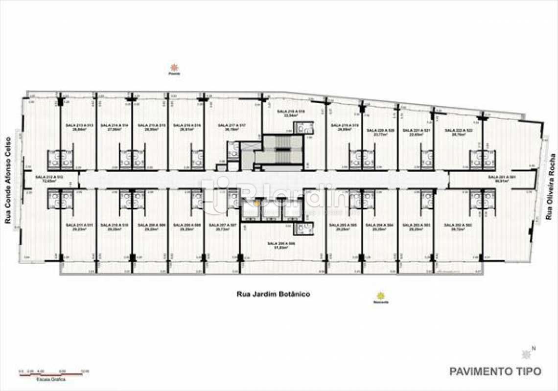 Conheça PLANTA SECA PAV TIPO do imóvel - Sala Comercial À VENDA, Jardim Botânico, Rio de Janeiro, RJ - LASL00016 - 30 PLANTA SECA PAV TIPO - Sala Comercial À VENDA, Jardim Botânico, Rio de Janeiro, RJ - LASL00016 - 30