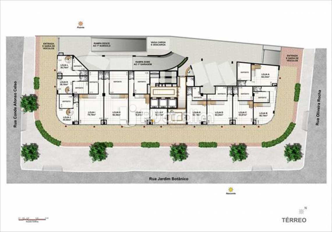 Conheça PLANTA TERREO do imóvel - Sala Comercial À VENDA, Jardim Botânico, Rio de Janeiro, RJ - LASL00016 - 31 PLANTA TERREO - Sala Comercial À VENDA, Jardim Botânico, Rio de Janeiro, RJ - LASL00016 - 31