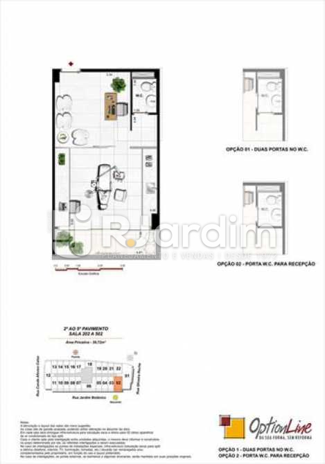 Conheça PLANTAS 5 do imóvel - Sala Comercial À VENDA, Jardim Botânico, Rio de Janeiro, RJ - LASL00016 - 20 PLANTAS 5 - Sala Comercial À VENDA, Jardim Botânico, Rio de Janeiro, RJ - LASL00016 - 20