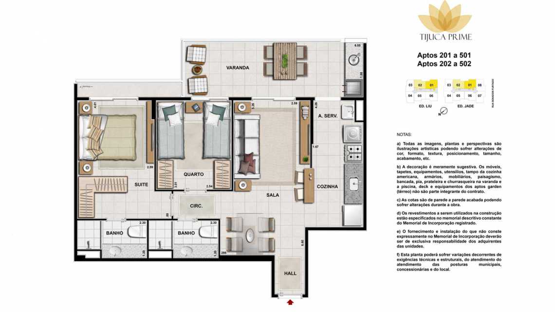 Conheça PLANTA 201 A 501 E 202 A 502 do imóvel - Apartamento À VENDA, Maracanã, Rio de Janeiro, RJ - LAAP20460 - 15 PLANTA 201 A 501 E 202 A 502 - Apartamento À VENDA, Maracanã, Rio de Janeiro, RJ - LAAP20460 - 15