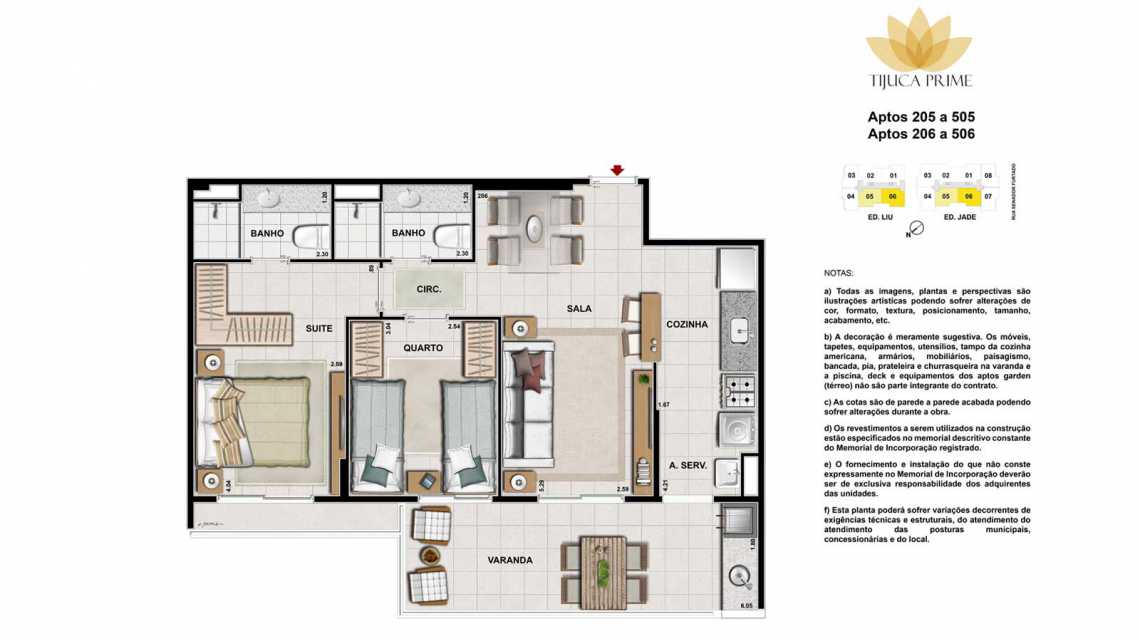 Conheça PLANTAS 205 A 505 E 206 A 506 do imóvel - Apartamento À VENDA, Maracanã, Rio de Janeiro, RJ - LAAP20460 - 17 PLANTAS 205 A 505 E 206 A 506 - Apartamento À VENDA, Maracanã, Rio de Janeiro, RJ - LAAP20460 - 17