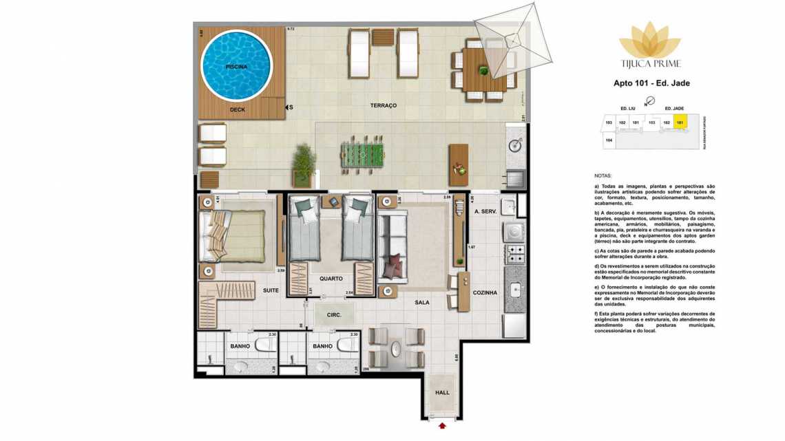 Conheça PLANTA 101 ED JADE do imóvel - Apartamento À VENDA, Maracanã, Rio de Janeiro, RJ - LAAP20460 - 18 PLANTA 101 ED JADE - Apartamento À VENDA, Maracanã, Rio de Janeiro, RJ - LAAP20460 - 18